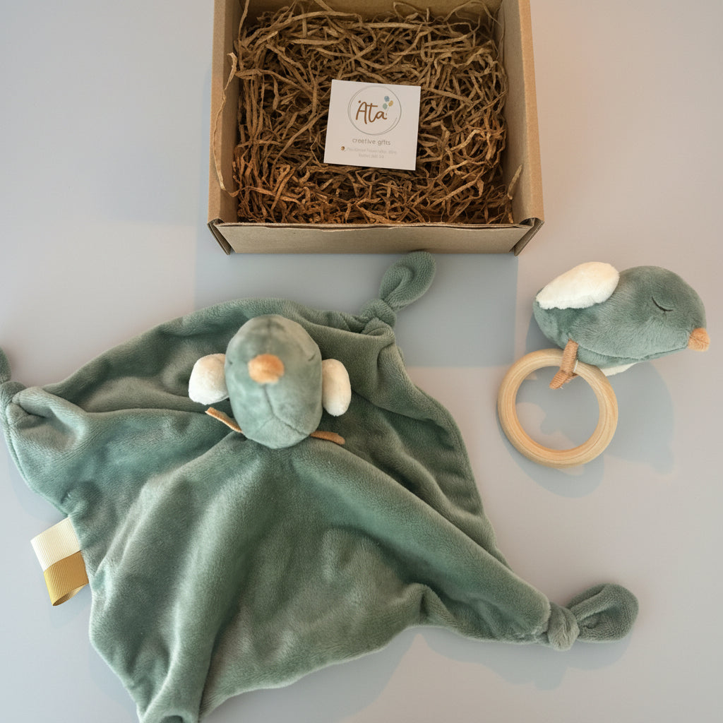 Σετ Δώρου Μωρού – Green Soft Bird