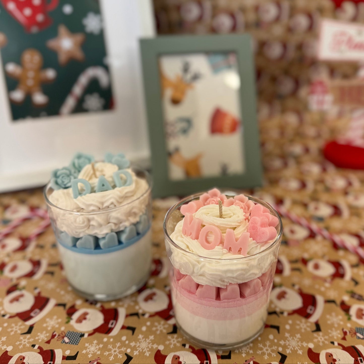Κεριά σε ποτήρι - Mom-Dad