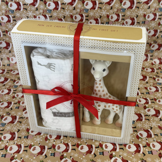 Σετ Μουσελίνα & Μασητικό Giraffe