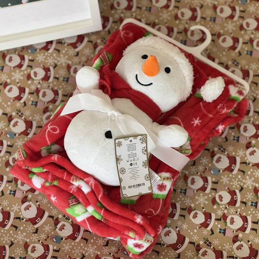 Χριστουγεννιάτικη Βρεφική Κουβέρτα  & Αρκουδάκι