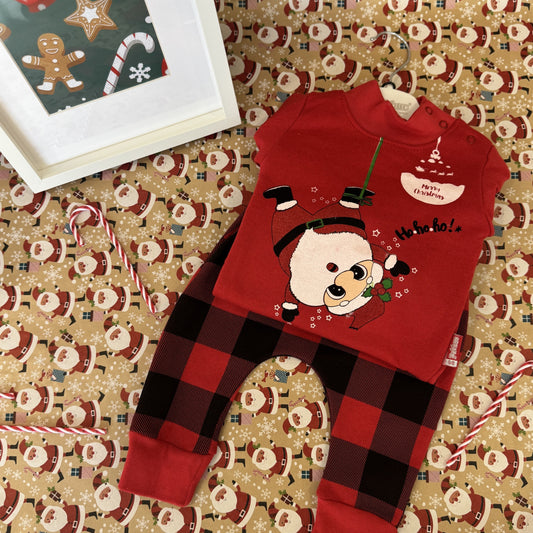 Χριστουγεννιάτικο Σετ Κορμάκι, Παντελονάκι & Σκούφος